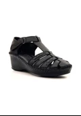 VENÜS 23033085Y BURNU KAPALI DOLGU TABAN KADIN SANDALET - 9