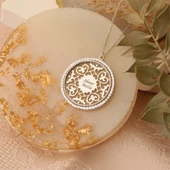 925 Ayar Gümüş Kişiye Özel İsim Yazılı Kalp Desenli Kolye- CNS00131 thumbnail 1