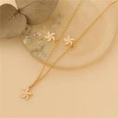 925 Ayar Gümüş Rüzgar Gülü Kolye - CNS00129 thumbnail 4