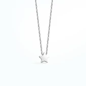 14 Ayar Altın Kaplama Yıldız Gümüş Kolye CN00142 thumbnail 6