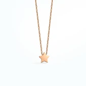 14 Ayar Altın Kaplama Yıldız Gümüş Kolye CN00142 thumbnail 4