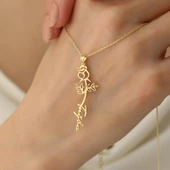 925 Ayar Gümüş Haziran Doğum Çiçeği Kolye - CN00210 thumbnail 1