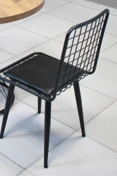 VIANEM Yıldız 4'lü 120x60 Masa Takımı Mutfak Bahçe Balkon Masa Takımı thumbnail 4