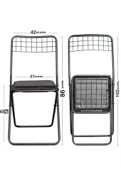 VIANEM Portatif 4'lÜ Sandalye 60x120 Masa Takımı Mutfak Bahçe Balkon Masa Takımı thumbnail 7