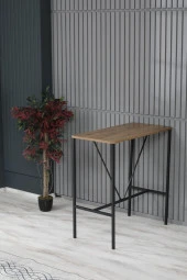 VIANEM 4 Adet Bar Sandalyesi Bar Masası Takımı thumbnail 2