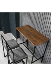 VIANEM Ikili Bar Sandalyesi Bar Masası Takımı - 2