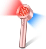 Scienlodic 2'si 1 Arada Kırmızı ve Mavi Işık Terapisi - Yüz ve Vücut - Rose Gold - 1