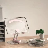 TABLET TUTUCU ŞEFFAF METAL APARAT 360 DÖNEBİLEN KATLANABİLİR - 2