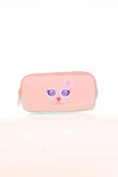 Kaukko Kalem Çantası Kıds 3 Bölmeli Cute Face Cat L8142 thumbnail 2
