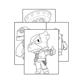 Brawl Stars Boyama Kitabı - Brawl Stars Karakter Figür Boyamaları - Brawl Stars Figür - Brawl Stars - 3