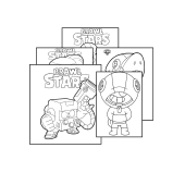 Brawl Stars Boyama Kitabı - Brawl Stars Karakter Figür Boyamaları - Brawl Stars Figür - Brawl Stars - 4