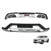 AUTOGP Hyundai tucson ön arka tampon koruması difüzör 2018 2019 2020 1.6 (Kalın Tip) - 1