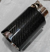 AKRAPOVİÇ Akrapoviç egzoz ucu parlak karbon bmw m logolu 90mm - 2