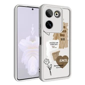 Tecno Camon 20 Pro 4G Kılıf Kamera Korumalı Baskılı Arka Yüzey Klas Kapak - 4
