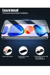 Apple İphone 15 Pro 9H Nano Esnek Micro Temperli Kırılmaz Cam Koruma thumbnail 4