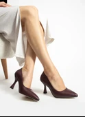 Feles Kadeh Topuklu Kadın Stiletto Ayakkabı - 7