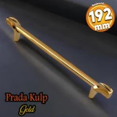 Prade 192 mm Gold Altın Metal Kulp Çekmece Mobilya Mutfak Dolap Kapak Kulpları Dolabı Kulbu Kulpu thumbnail 1