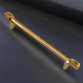 Prade 192 mm Gold Altın Metal Kulp Çekmece Mobilya Mutfak Dolap Kapak Kulpları Dolabı Kulbu Kulpu thumbnail 7