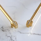 Prade 192 mm Gold Altın Metal Kulp Çekmece Mobilya Mutfak Dolap Kapak Kulpları Dolabı Kulbu Kulpu thumbnail 4
