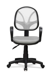 Arenzo Ev ve Ofis Çalışma Sandalyesi Bilgisayar ve Sekreter Koltuğu Bella Model Gri - 1