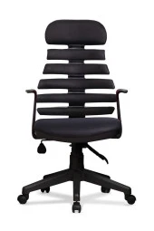 Ev ve Ofis Çalışma Sandalyesi Bilgisayar ve Yönetici Koltuğu Zebra Model Siyah - 1