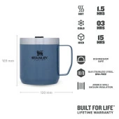 The Legendary Camp Mug Kapaklı Termos Bardak 0.35L  12oz - Hammertone Lake thumbnail 3