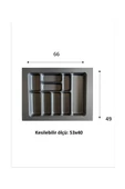 66x49 Eco Lüks Modüler Kaşıklık Royaleks-20356 - 1