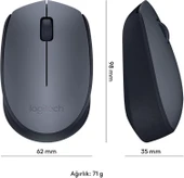 Logitech M170 Kablosuz Mouse Siyah USB 12 Ay Pil Ömrü - 3