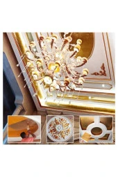 Varak Kaplama Yaprak Metalik Folyo İmitasyon 9x9cm 10lu Paket 1 A Gold R5799F-1 - 10