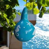 Deniz Temalı Ağaç Süsü,Bahçe Dekorasyon Süsü,Ağaç ve Balkon Süsü Mavi Renk - 1