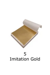 Varak Kaplama Yaprak Metalik Folyo İmitasyon 9x9cm 10lu Paket 5 Imitation Gold R5799F-5 - 1
