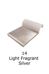 Varak Kaplama Yaprak Metalik Folyo 9x9cm 10lu Paket 14 Light Fragrant Silver R5799F-14 - 1