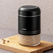 EMSAN MOKO 650 ML SAKLAMA KAVANOZU SİYAH - 1