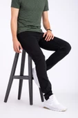 Erkek Denim Siyah Slim Fit  Likralı Dar Kot Jean Pantolon 2130 - 2