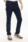 Yeni Sezon Erkek Denim Standart Fit Likralı Fermuarlı Jean Kot Pantolon 1122 - 3