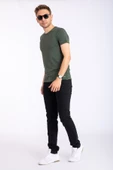 Erkek Denim Siyah Slim Fit  Likralı Dar Kot Jean Pantolon 2130 - 3