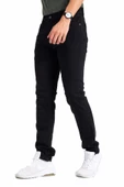 Erkek Denim Siyah Slim Fit  Likralı Dar Kot Jean Pantolon 2130 - 1