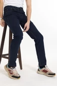 Yeni Sezon Erkek Denim Standart Fit Likralı Fermuarlı Jean Kot Pantolon 1122 - 5