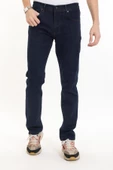 Yeni Sezon Erkek Denim Standart Fit Likralı Fermuarlı Jean Kot Pantolon 1122 - 1