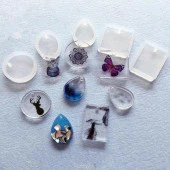 Kolye Reçine Epoksi Kalıp - Minik Dörtgen -Kod:131 - 2