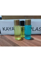500 ADET ŞAMPUAN. OTEL BUKLET ŞAMPUAN. SEYAHAT BOY.TEK KULLANIMLIK. BASKILI ŞİŞE. 30 ML thumbnail 3