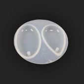 Oval Kolye Reçine Epoksi, Sabun Kalıbı - Kod:05 - 1
