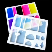 Kolye ve Küpe Çoklu Reçine Epoksi Kalıbı -Kod:217 - 1