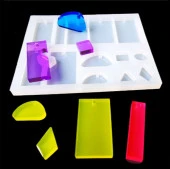 Kolye ve Küpe Çoklu Reçine Epoksi Kalıbı -Kod:217 - 3