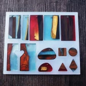 Kolye ve Küpe Çoklu Reçine Epoksi Kalıbı -Kod:217 - 4