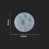 Kolye Reçine Epoksi,Mum,Sabun ve Beton Kalıbı - Minik Yuvarlaklar -Kod:09 - 2