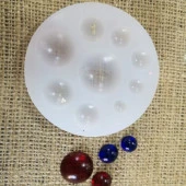 Kolye Reçine Epoksi,Mum,Sabun ve Beton Kalıbı - Minik Yuvarlaklar -Kod:09 - 3