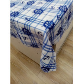 Hayat Home 120x140 Çapa Desenli Polyester Dertsiz Masa Örtüsü - 1