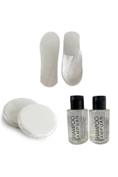 Otel Seti 100 Lü Overlok Terlik, Sabun, Şampuan thumbnail 1