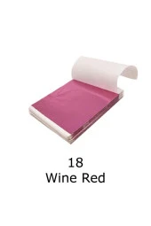 Varak Kaplama Yaprak Metalik Folyo 9x9cm 10lu 18 Wine Red R5799F-18 - 1